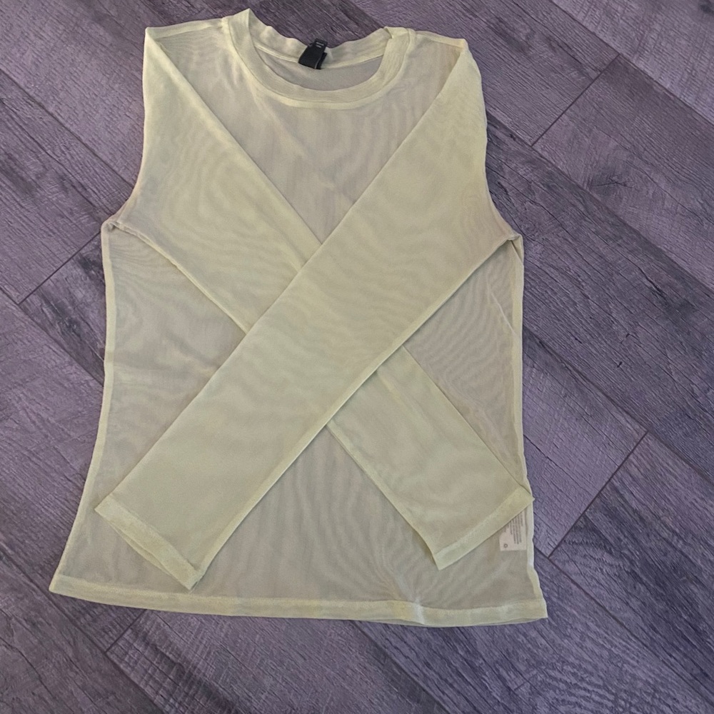 Lime green shirt